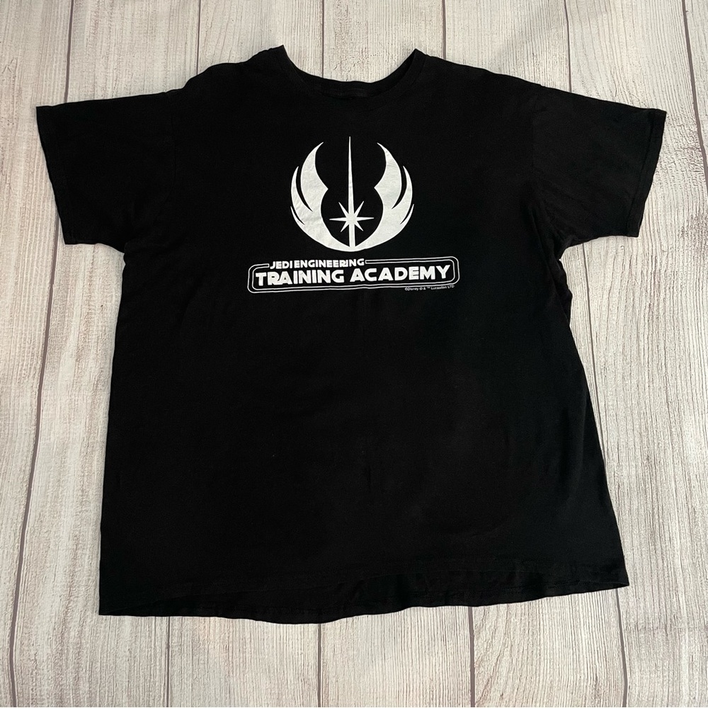 DISNEY Women’s Star Wars Jedi Training Academy Black Hanes T-Shirt Size XL